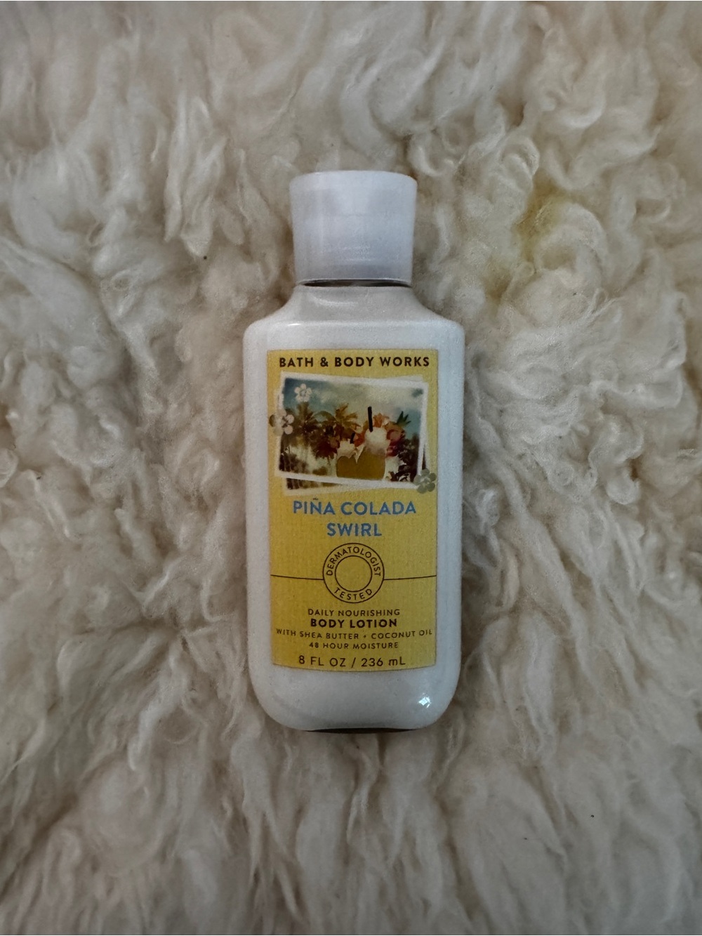New BBW Pina Colada Swirl Daily Moisturizing Shea Body Lotion